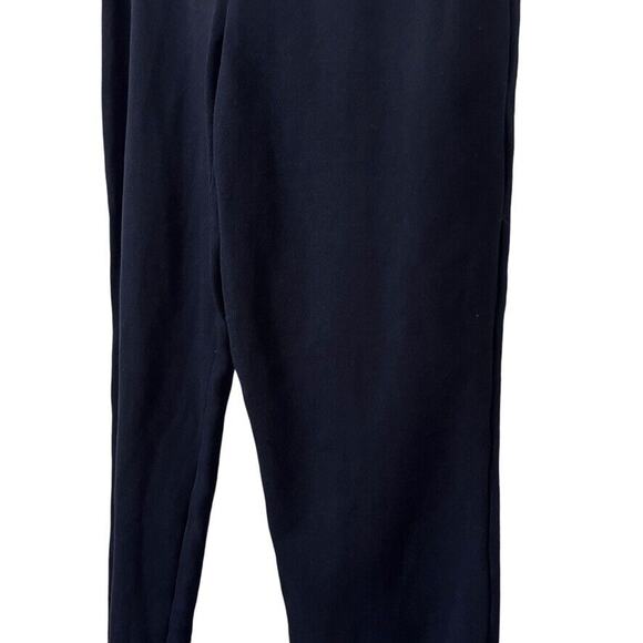 Chicos Womens Navy Ponte Knit Stretch Pull On Tapered Leg Ankle Pants sz 1 /M - Picture 9 of 16